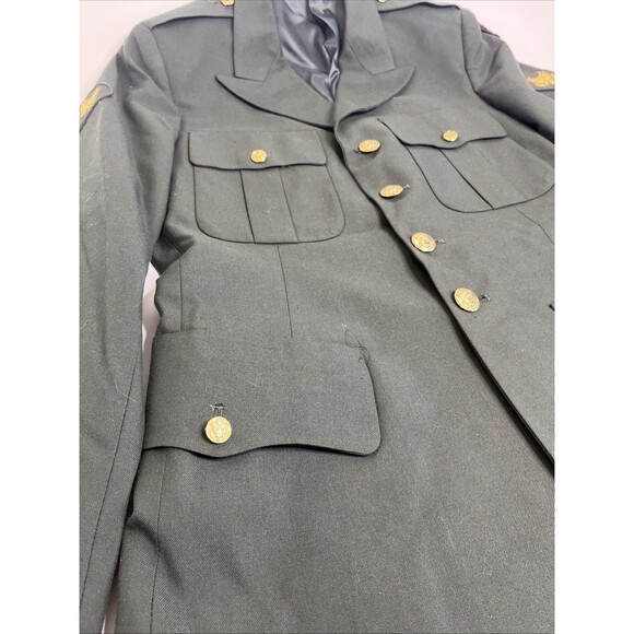 DeRossi & Son US Army Class A Dress Coat Jacket Green Men’s 41XL - Picture 3 of 16